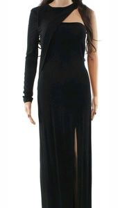 High slit one sleeve gown-size 10 😍